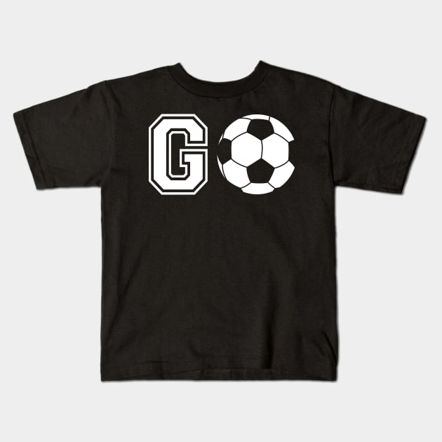 Soccer Go Kids T-Shirt by KC Happy Shop